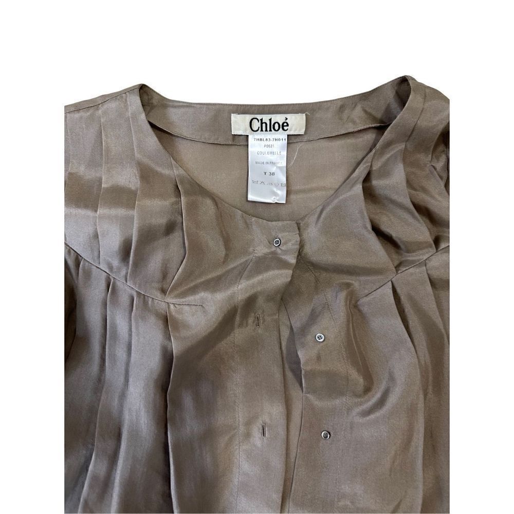 Chloé Silk Button-Up Top - Picture 2 of 3
